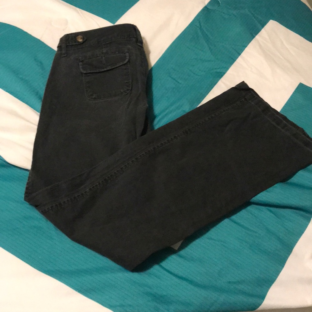 black/ dark grey hollister jeans